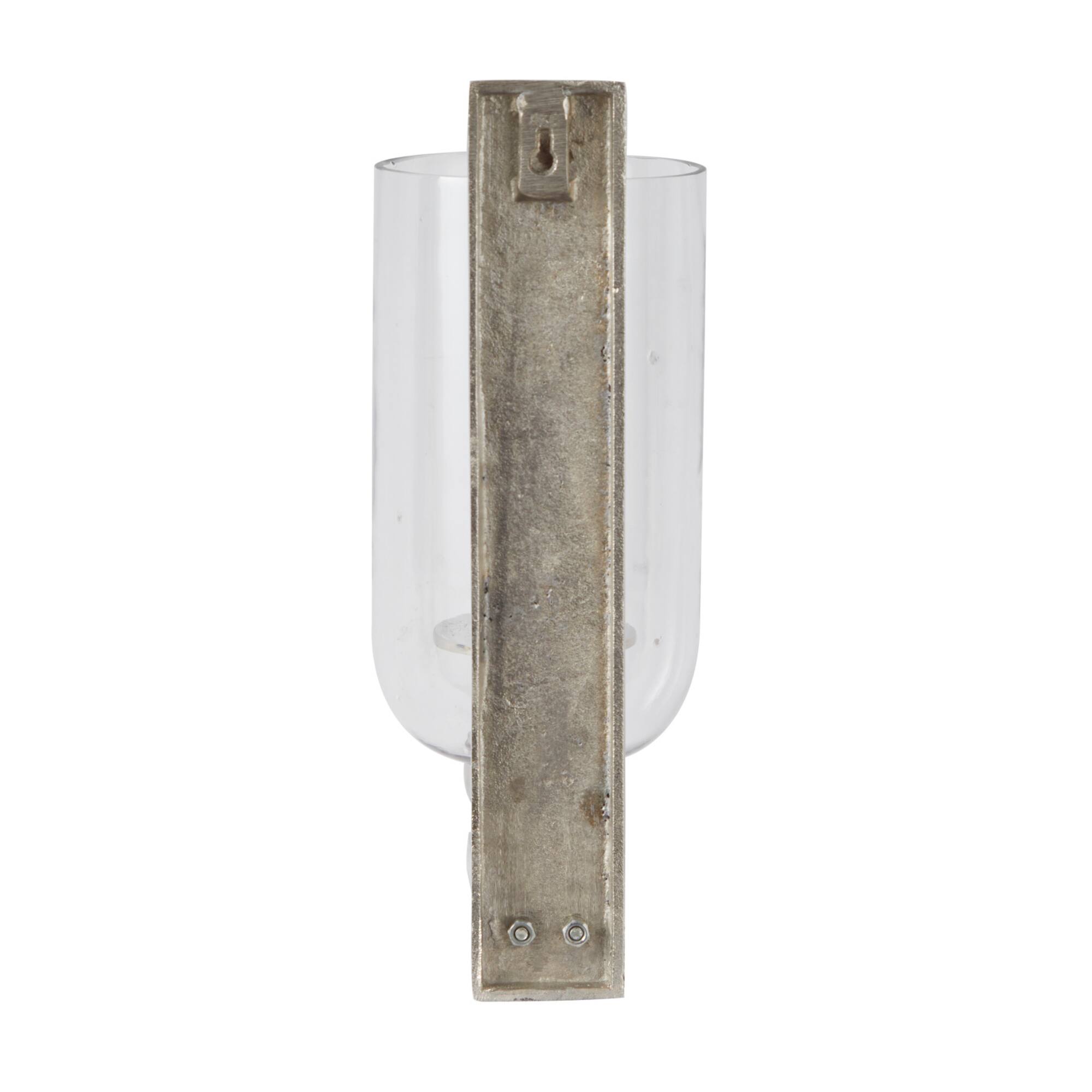 Silver Aluminum Modern Wall Sconce